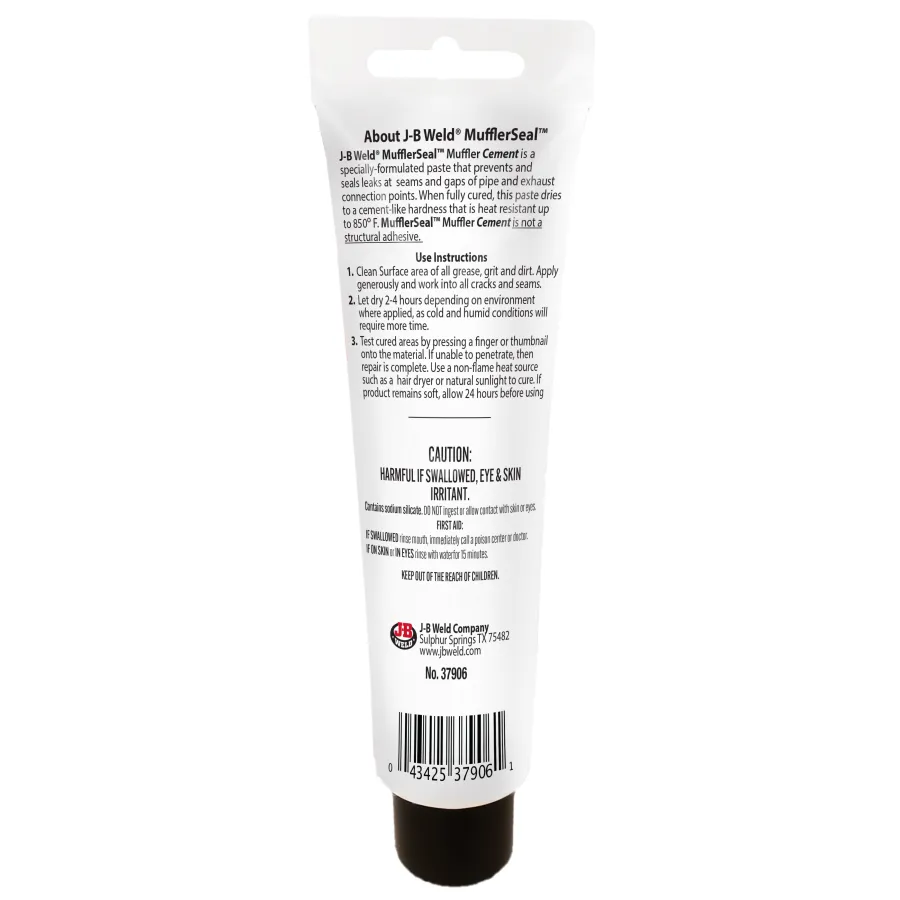 a white tube with a black label