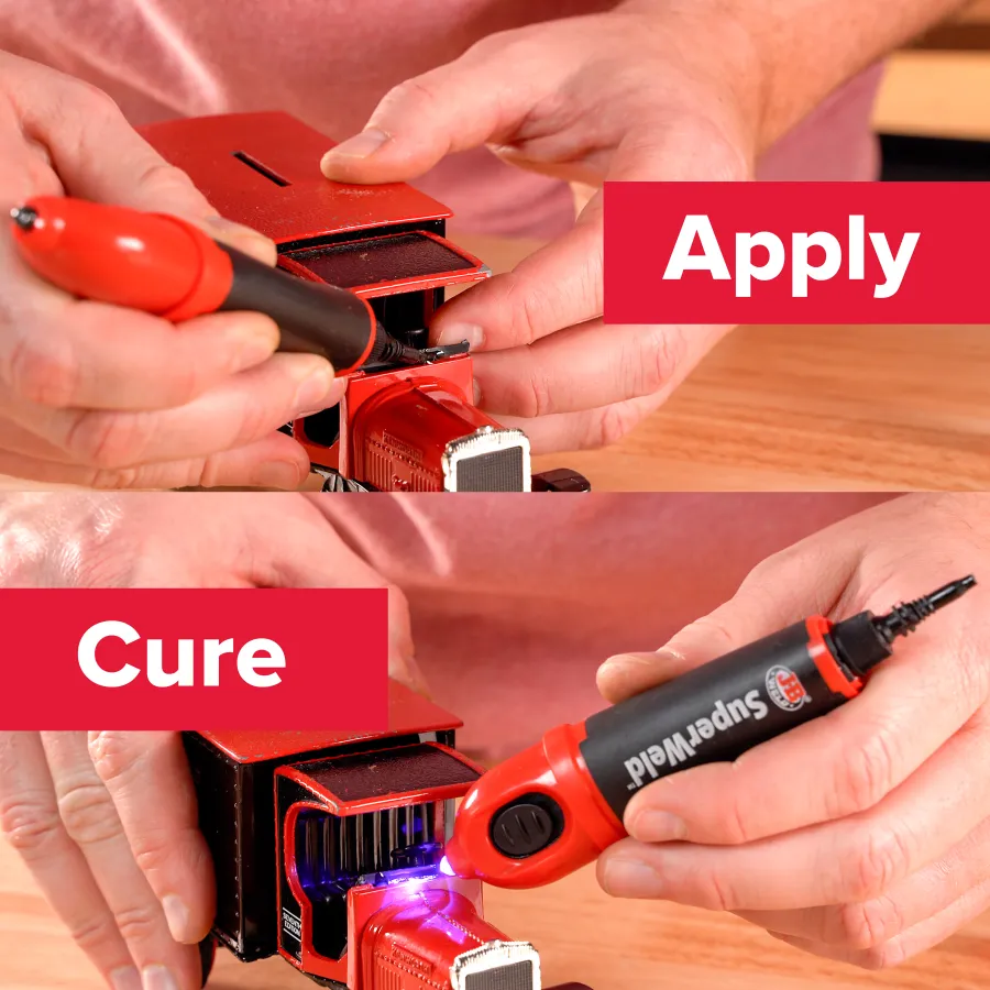 a person holding a tool